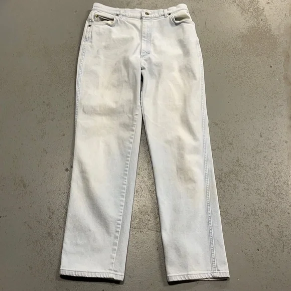 Vintage Lee Mom High-Rise Light Wash Denim Blue Jeans - Picture 2 of 10